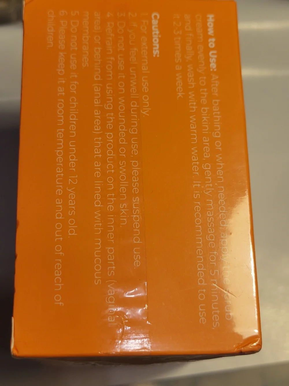 Orange Bikini Exfoliating Scrub – Gentle Plant-Based Formula